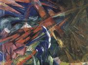 Franz Marc The fate of the animals USA oil painting artist